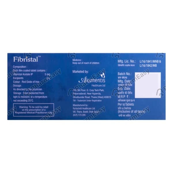Fibristal 5Mg Strip Of 10 Tablets