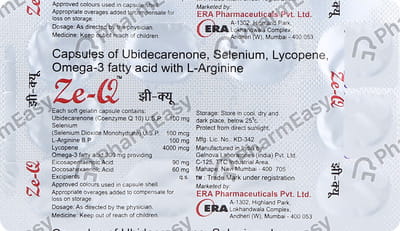 Ze Q Strip Of 10 Softgel Capsules