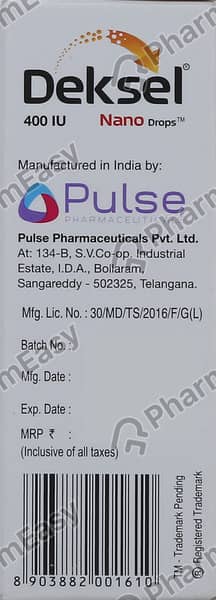 Deksel Nano 400Iu Bottle Of 15Ml Oral Drops