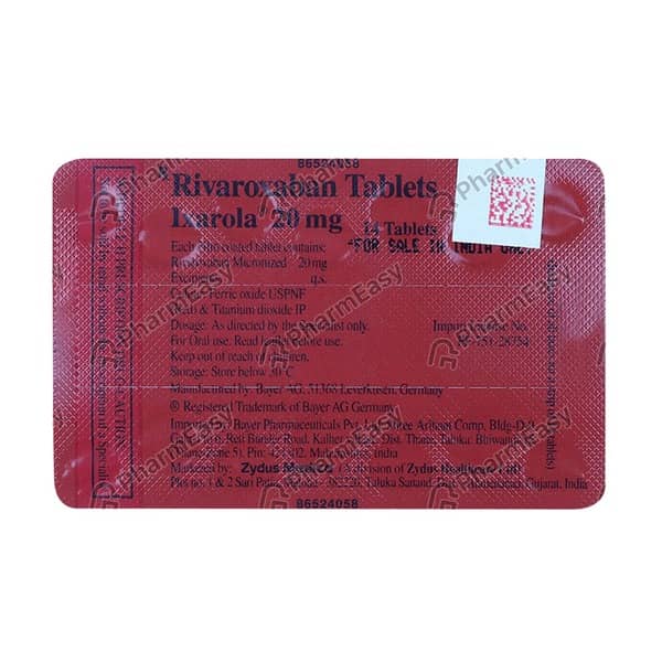 Ixarola 20mg Strip Of 14 Tablets