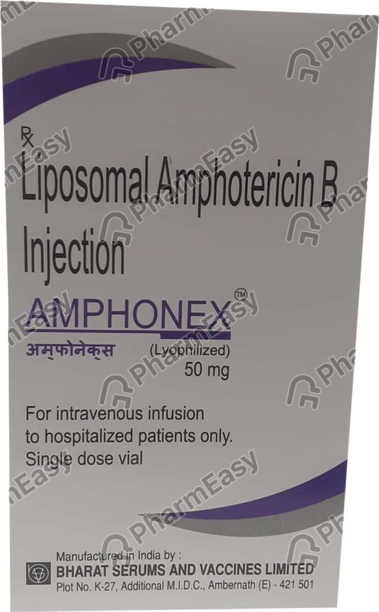 Amphonex 50 MG Powder For Infusion (1): Uses, Side Effects, Price ...