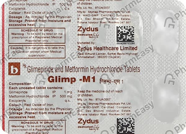 Glimp M 1mg Strip Of 10 Tablets