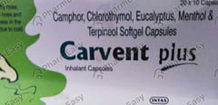 CARVENT PLUS STRIP OF 10 VAPOCAP CAPSULES