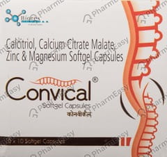 CONVICAL STRIP OF 10 SOFTGEL CAPSULES