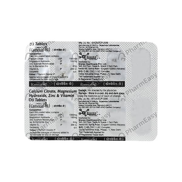 Convical D Strip Of 10 Tablets