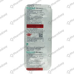 Metol Xl 25mg Strip Of 10 Tablets