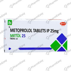 Metol 25mg Strip Of 10 Tablets