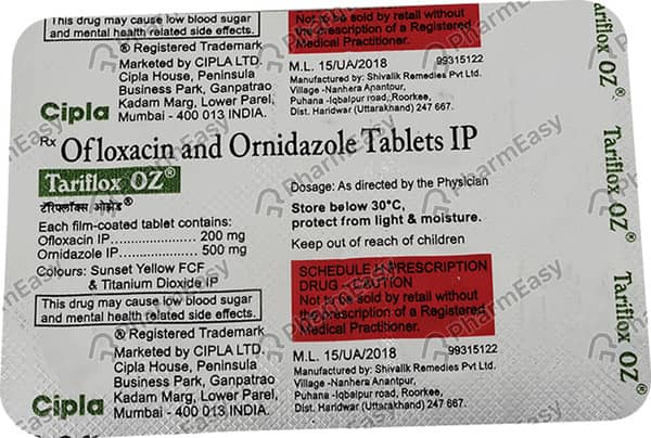 Tariflox Oz Strip Of 10 Tablets