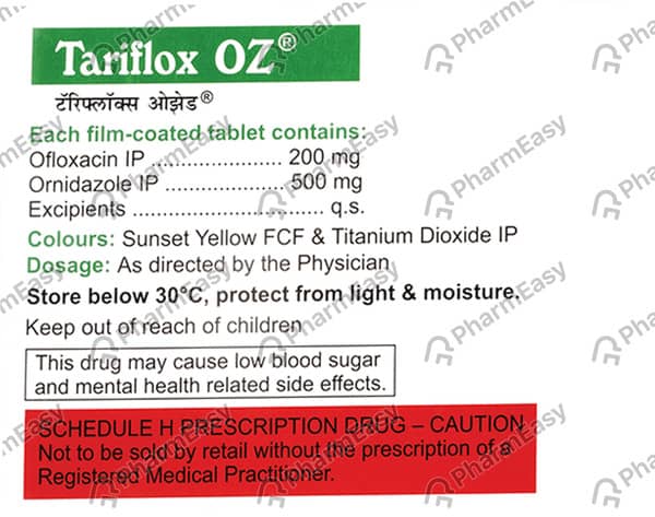 Tariflox Oz Strip Of 10 Tablets