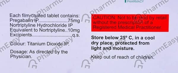 Neurokem Nt 75/10mg Strip Of 10 Tablets