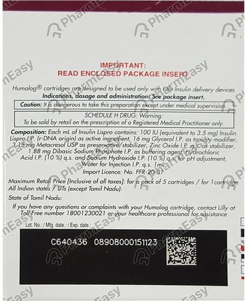 Humalog 100iu Injection 10ml