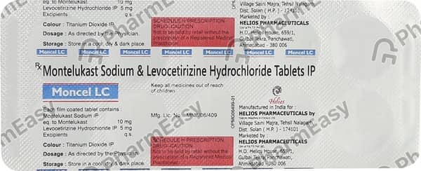 Moncel Lc Strip Of 10 Tablets