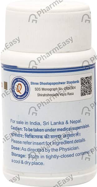 Shirashuladi Vajra Rasa Tablets 60'S