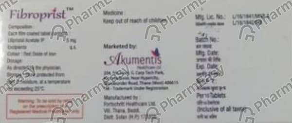 Fibroprist 5Mg Strip Of 10 Tablets