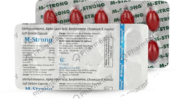 M Strong Strip Of 10 Softgel Capsules