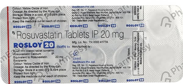 Rosloy 20Mg Strip Of 10 Tablets
