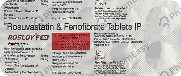 Rosloy F 10mg Strip Of 10 Tablets