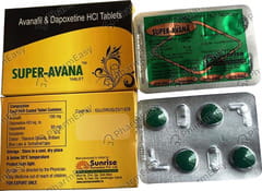 SUPER AVANA STRIP OF 4 TABLETS