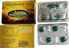 EXTRA SUPER AVANA STRIP OF 4 TABLETS