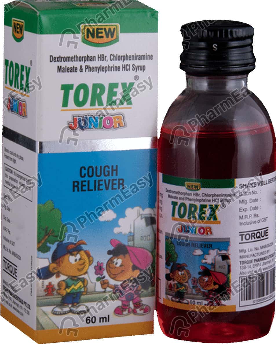 New Torex Junior Syrup 60ml Uses, Side Effects, Price & Dosage PharmEasy