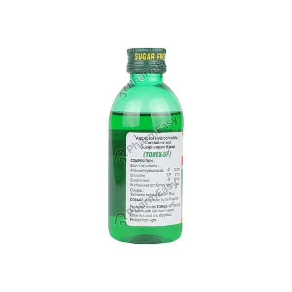 Torex Sf Cough Bottle Of 100ml Syrup