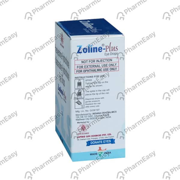 Zoline Plus Bottle Of 10ml Eye Drops