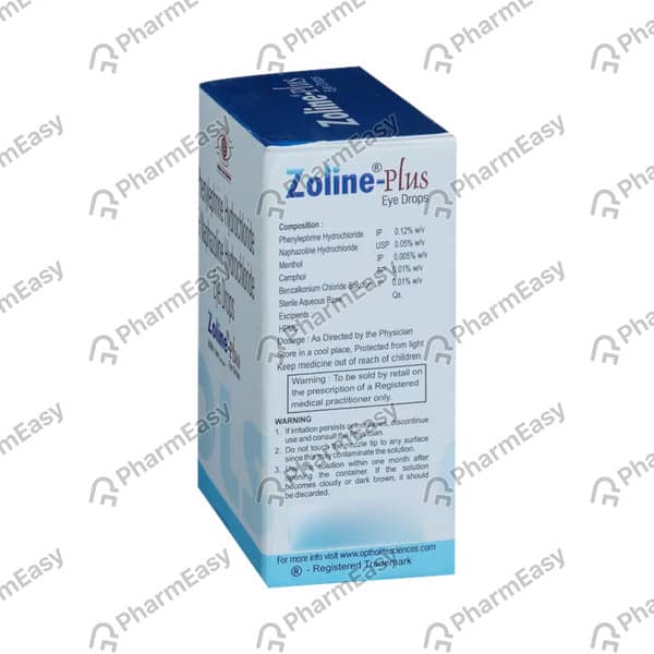 Zoline Plus Bottle Of 10ml Eye Drops