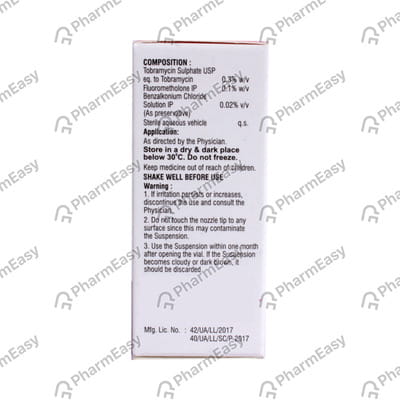 Saptob 0.3% Bottle Of 5ml Eye Drops