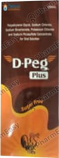 D Peg Plus Pineapple Flavour Sugar Free Bottle Of 200ml Solution