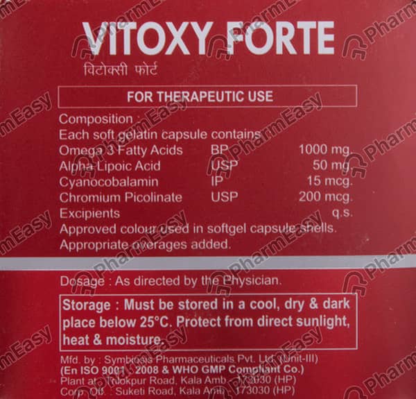 Vitoxy Forte Strip Of 10 Tablets