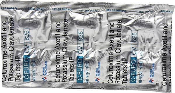 C Furo Cv 625mg Strip Of 10 Tablets