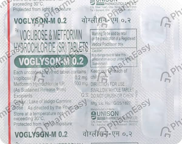 Voglyson M 0.2mg Strip Of 15 Tablets