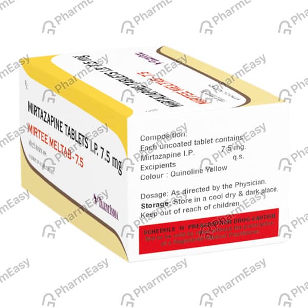 Mirtee Meltab 7.5mg Strip Of 10 Tablets