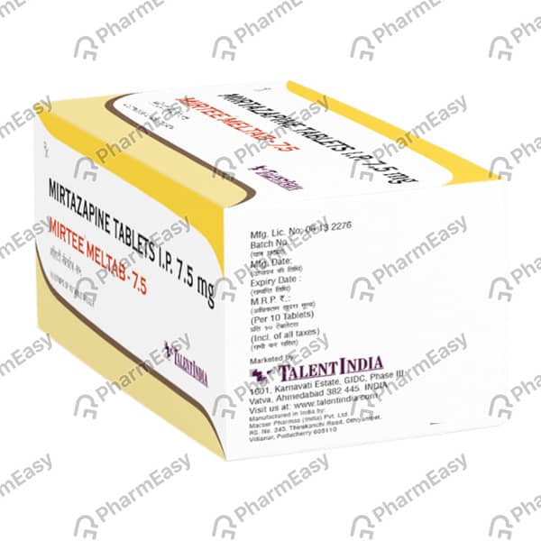 Mirtee Meltab 7.5mg Strip Of 10 Tablets