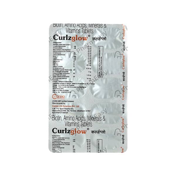 Curlzglow Strip Of 10 Tablets