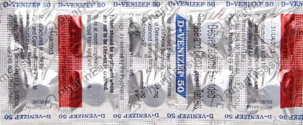 D Venizep 50mg Strip Of 10 Tablets