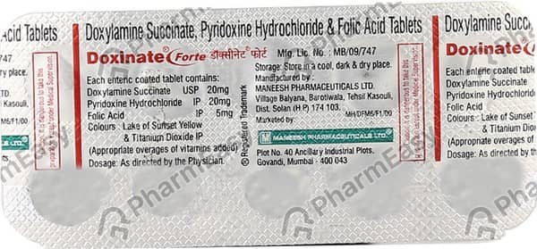 Doxinate Forte Strip Of 10 Tablets