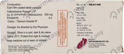 Jupidox 200mg Strip Of 10 Tablets