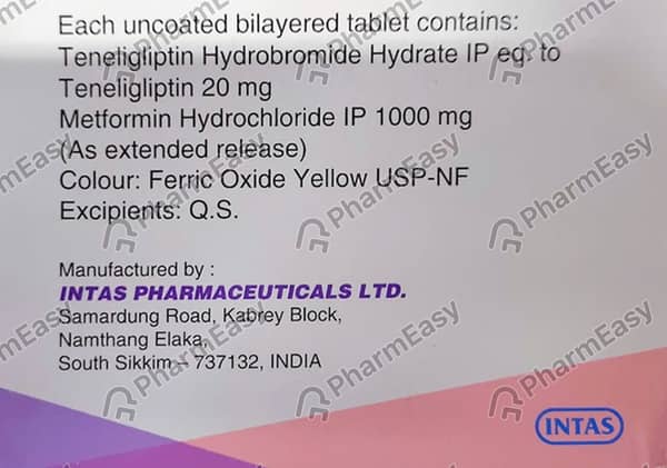 Teniva M Forte Strip Of 10 Tablets