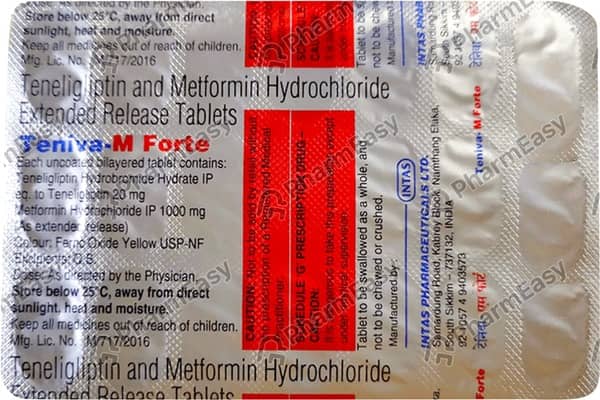 Teniva M Forte Strip Of 10 Tablets