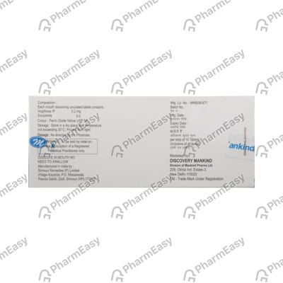 Voglistar Md 0.2mg Strip Of 30 Tablets