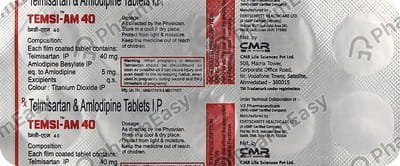Temsi Am 40mg Strip Of 10 Tablets