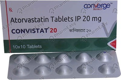 Convistat 20mg Strip Of 10 Tablets