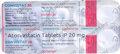 Convistat 20mg Strip Of 10 Tablets