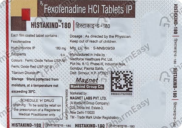 Histakind 180mg Tablet