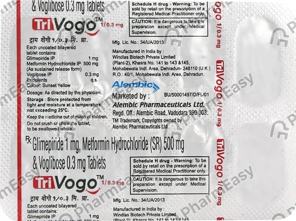 Tri Vogo 1/0.3mg Strip Of 10 Tablets