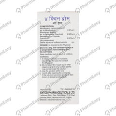 4 QUIN BROM BOTTLE OF 5ML EYE DROPS
