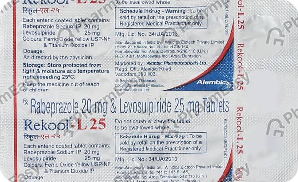 Rekool L 25/20mg Strip Of 15 Tablets