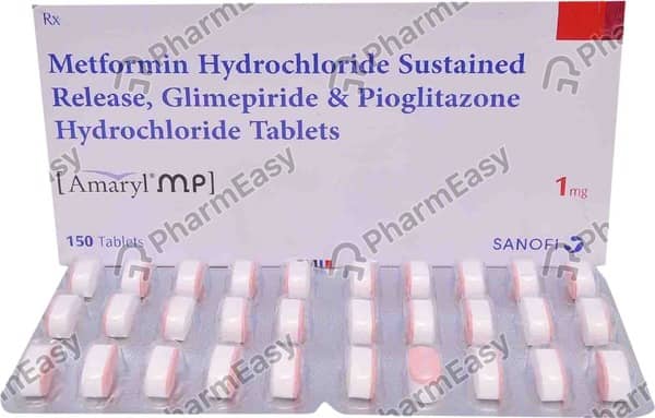 Amaryl Mp 1mg Strip Of 15 Tablets