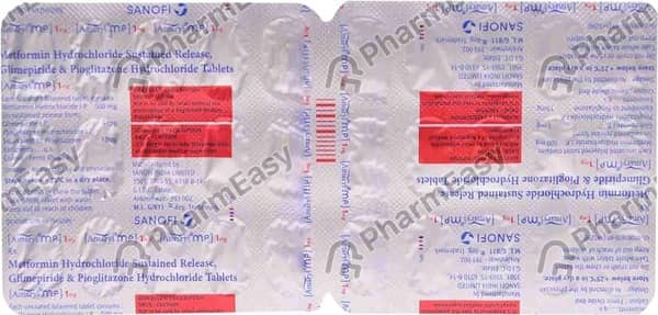 Amaryl Mp 1mg Strip Of 15 Tablets